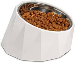 ComSaf 15° lutad hundskål i rostfritt stål - 880 ml