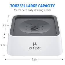 ELS PET Spillfri Vattenskål med Filter för Hundar