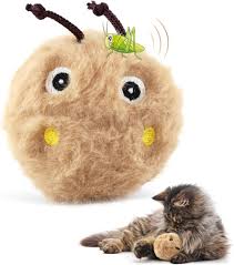 Interaktiv Kattboll med Kattmynta - 3 Kattleksaker (Brun)