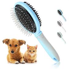 Dubbelborste för Katter och Hundar – Detangling & Massage