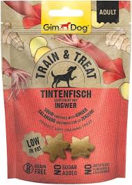 GimDog TRAIN & TREAT - Ingefärsbläckfisk