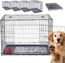 Arebos hopfällbar hundbur 63x45x51 cm