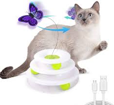 Interaktiv Automatisk Kattfjäril Leksak